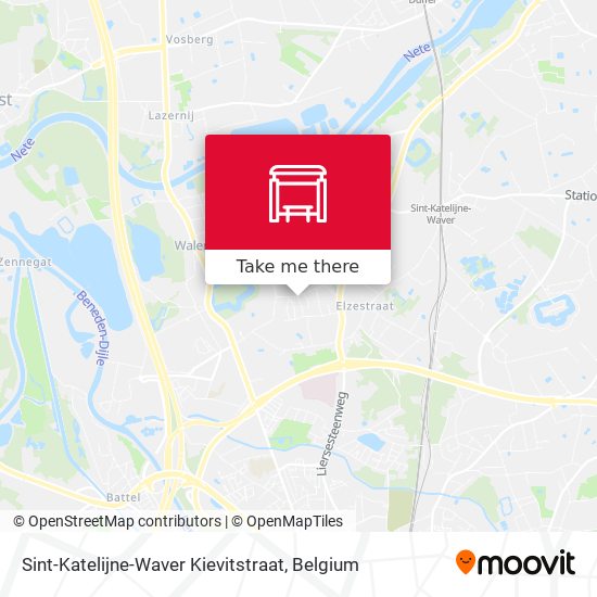 Sint-Katelijne-Waver Kievitstraat map