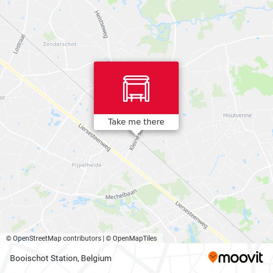 Booischot Station map