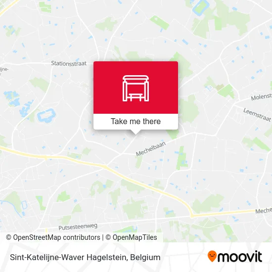 Sint-Katelijne-Waver Hagelstein map