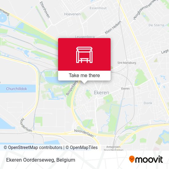 Ekeren Oorderseweg map