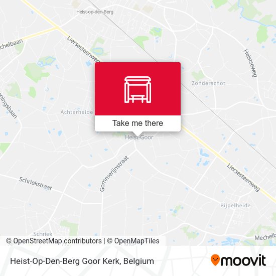 Heist-Op-Den-Berg Goor Kerk map