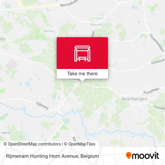 Rijmenam Hunting Horn Avenue map