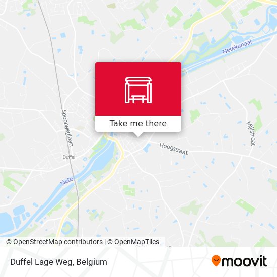 Duffel Lage Weg map