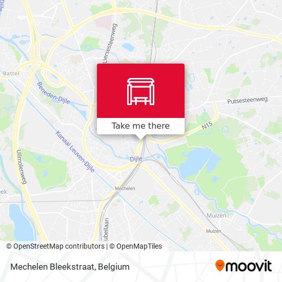 Mechelen Bleekstraat map