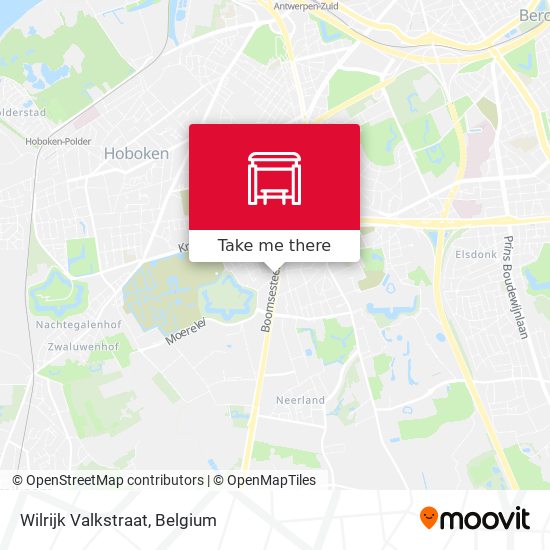 Wilrijk Valkstraat map