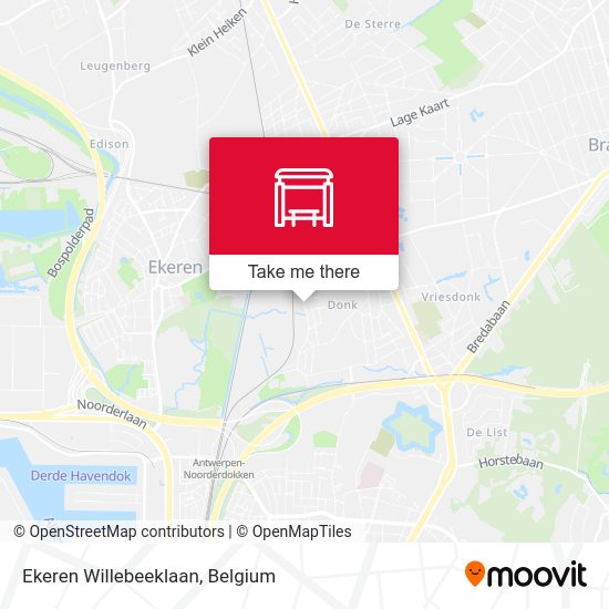Ekeren Willebeeklaan plan