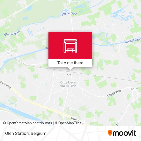 Olen Station map
