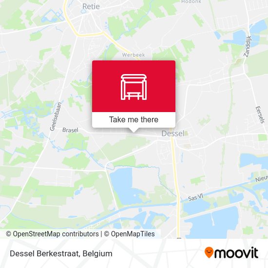 Dessel Berkestraat map