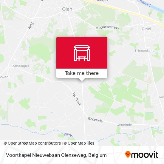 Voortkapel Nieuwebaan Olenseweg map