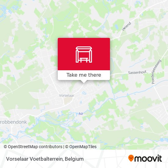 Vorselaar Voetbalterrein map