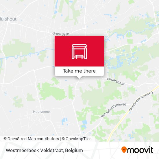 Westmeerbeek Veldstraat map