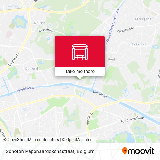 Schoten Papenaardekensstraat plan