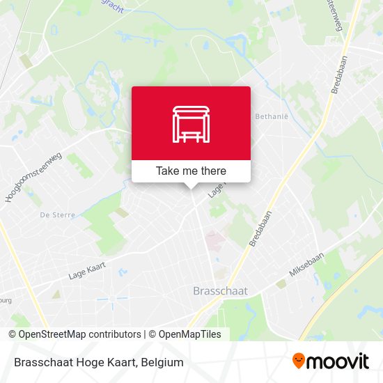 Brasschaat Hoge Kaart map