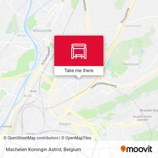 Machelen Koningin Astrid map