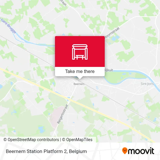 Beernem Station Platform 2 map