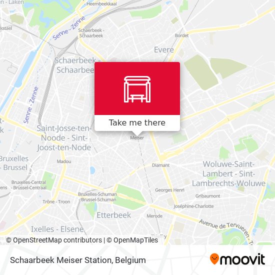 Schaarbeek Meiser Station plan