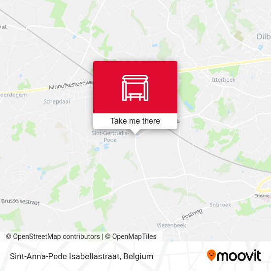 Sint-Anna-Pede Isabellastraat map