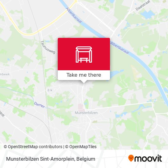 Munsterbilzen Sint-Amorplein plan