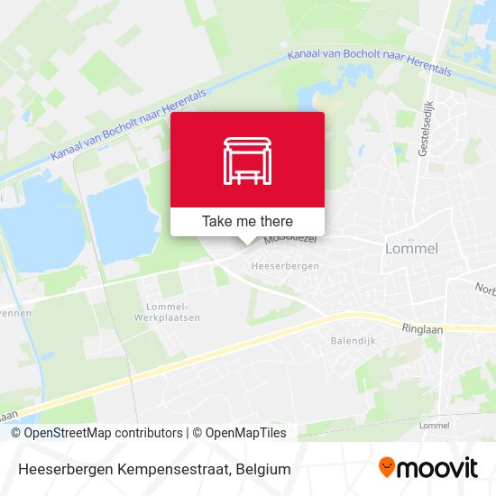 Heeserbergen Kempensestraat map