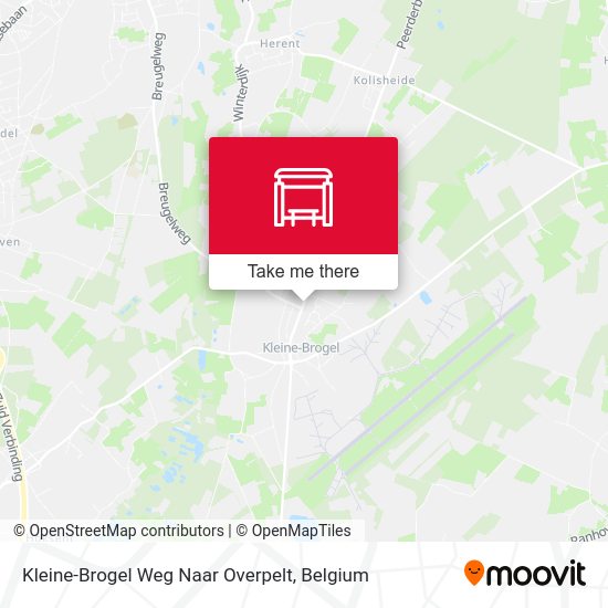 Kleine-Brogel Weg Naar Overpelt map