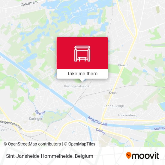 Sint-Jansheide Hommelheide map