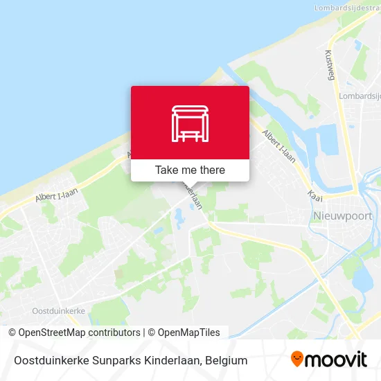 Oostduinkerke Sunparks Kinderlaan map