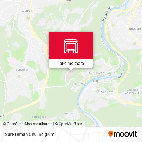 Sart-Tilman University Hospital map