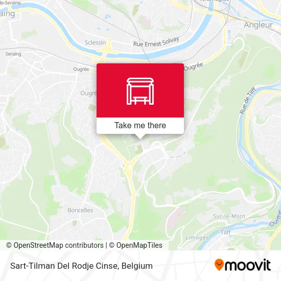 Sart-Tilman Del Rodje Cinse map