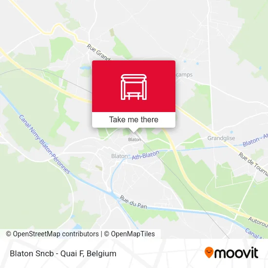 Blaton Sncb - Quai F map