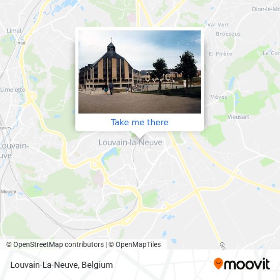 Louvain-La-Neuve map