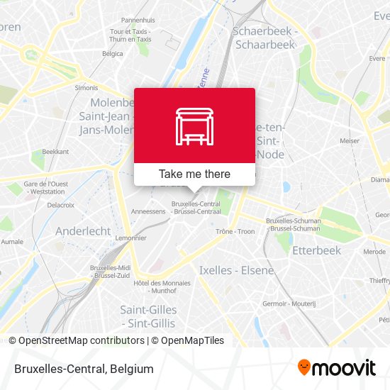Bruxelles-Central map