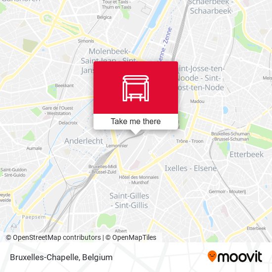 Bruxelles-Chapelle plan