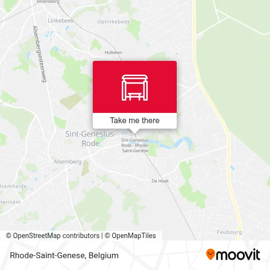 Rhode-Saint-Genese map