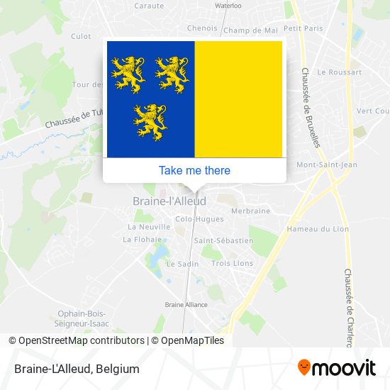 Braine-L'Alleud map