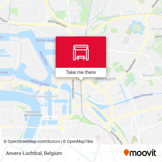 Anvers-Luchtbal map