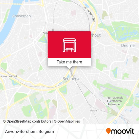 Anvers-Berchem map