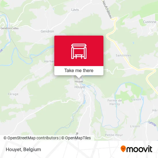 Houyet map