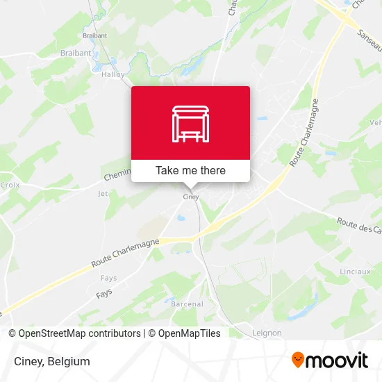 Ciney map
