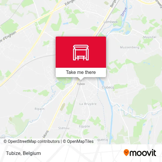 Tubize map