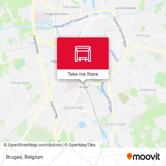 Bruges map