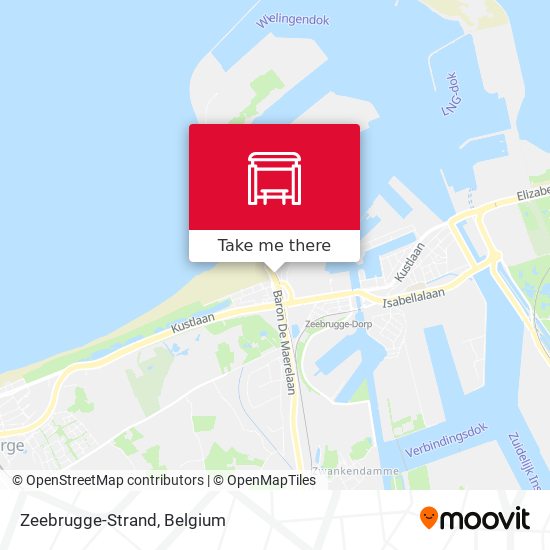 Zeebrugge-Strand map