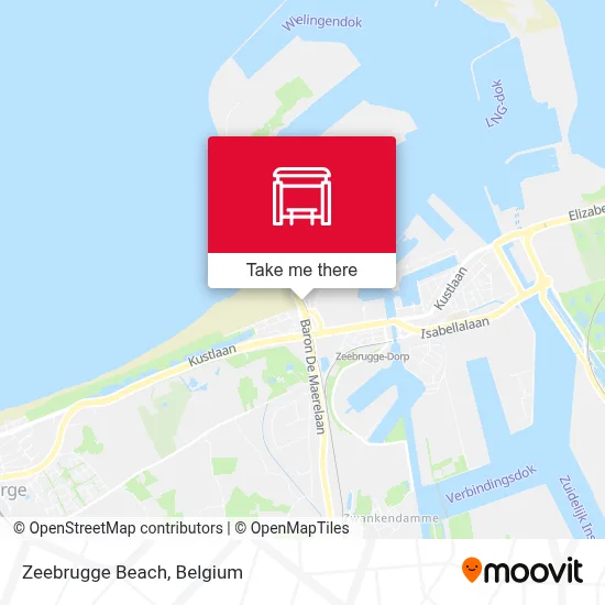 Zeebrugge Beach map