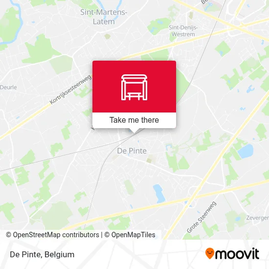 De Pinte map