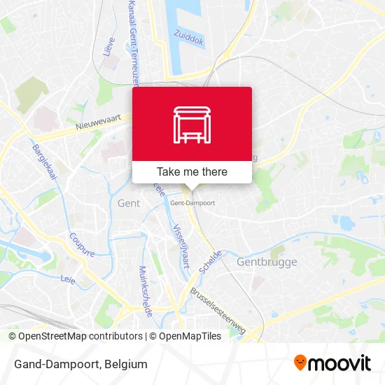 Gand-Dampoort map