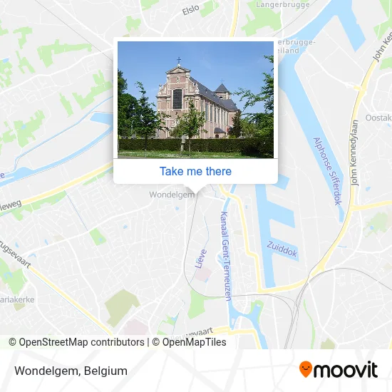 Wondelgem map