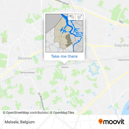 Melsele map