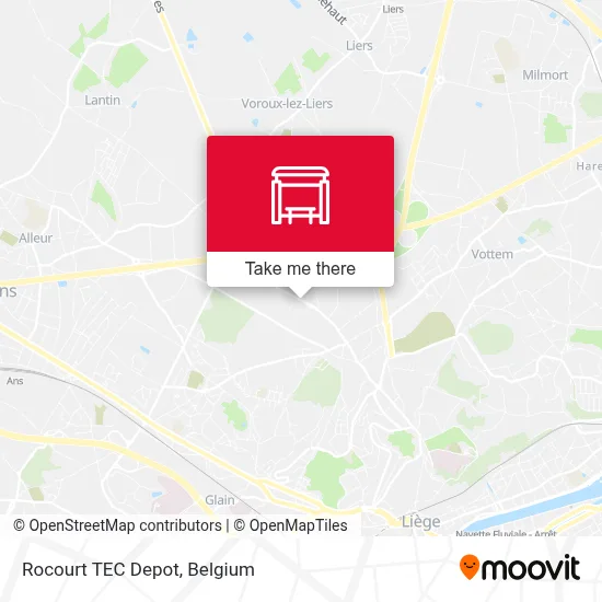 Rocourt TEC Depot map