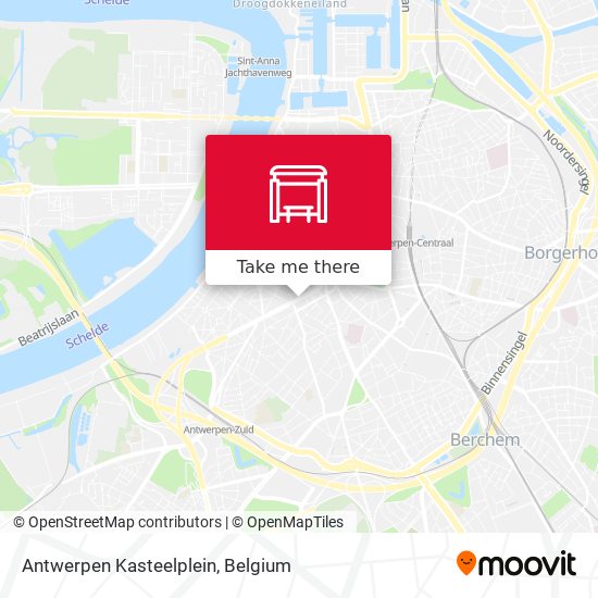 Antwerpen Kasteelplein plan