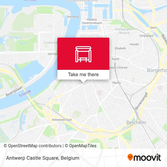 Antwerp Castle Square map