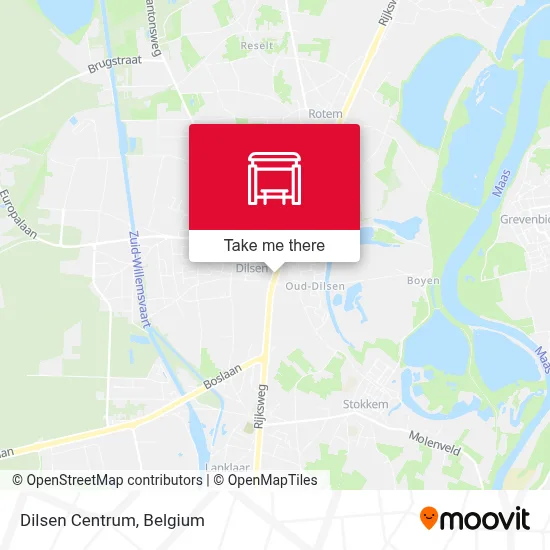 Dilsen Centrum map